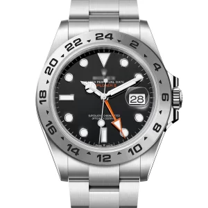 Explorer II 42 Black Dial Stainless Steel