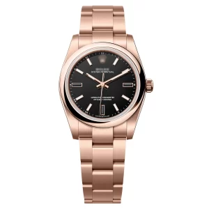 Oyster Perpetual 34 Rose Gold Black Dial