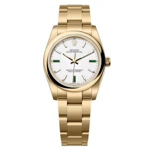 Oyster Perpetual 34 yellow gold White